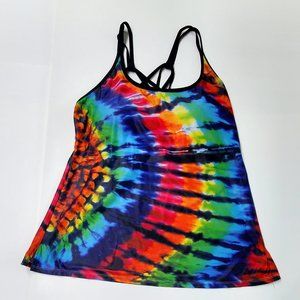 Tie Dye Pattern Swim Suit Top (Tankini) Swim Bathing Suit Top ONLY Size XXL